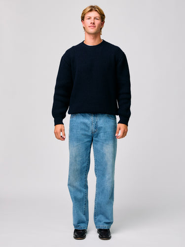 MERINO FISHERMAN KNIT SWEATER