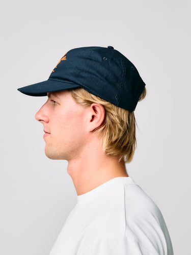RIPSTOP JAZZ LOGO HAT | NAVY