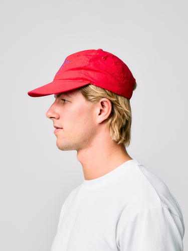 RIPSTOP JAZZ LOGO HAT | RED