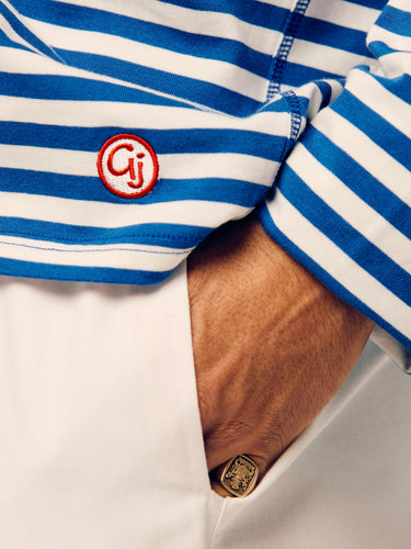 STRIPED LONG SLEEVE | BLUE