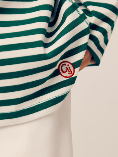 STRIPED LONG SLEEVE | GREEN